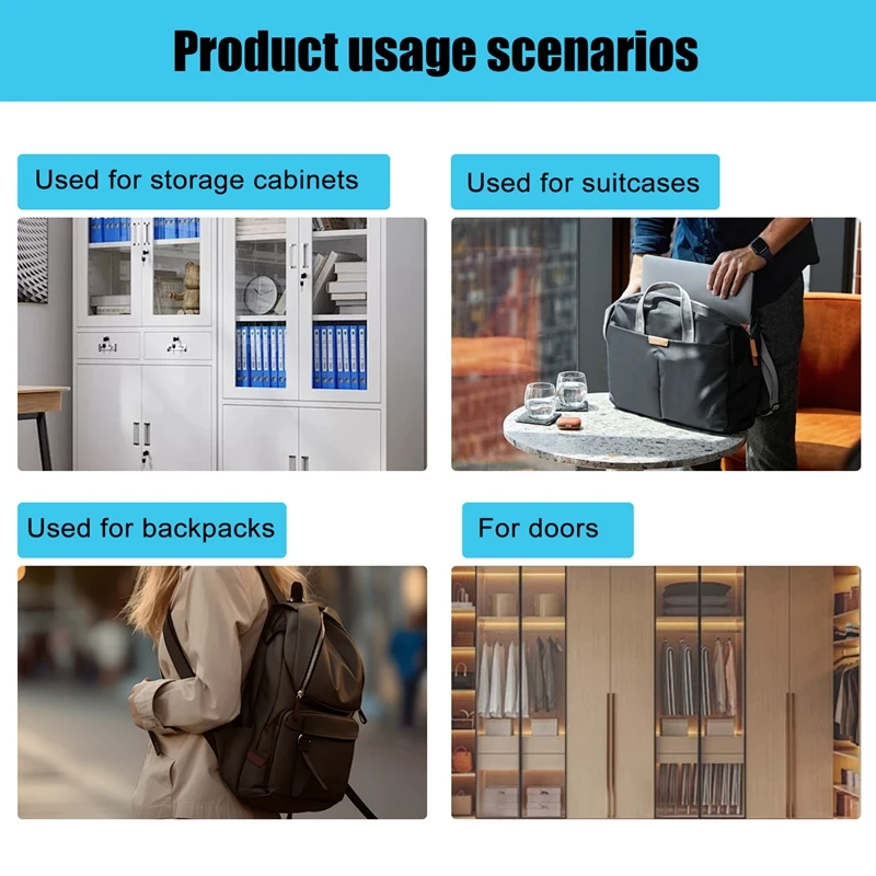 Fingerprint Padlock,Portable Anti-Theft USB Charging Fingerprint Lock For Lockers, Suitcases, Backpacks Etc Can Support