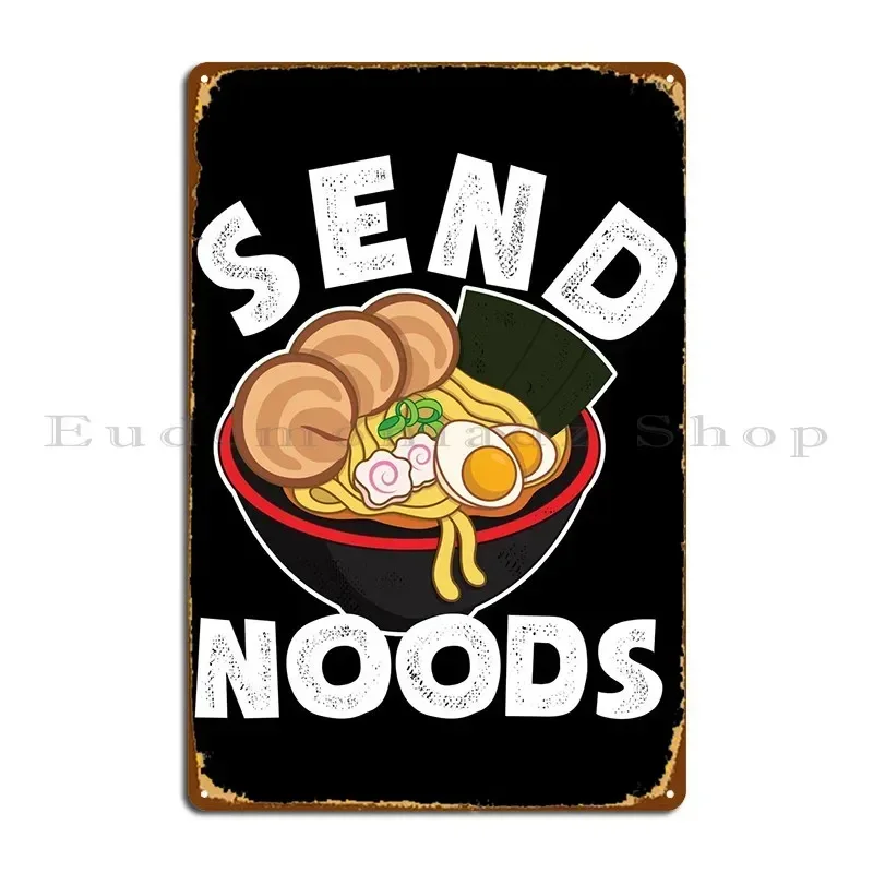 Send Noods For Asian Food Metal Plaque Create Bar Living Room Designing Cinema Tin Sign Poster
