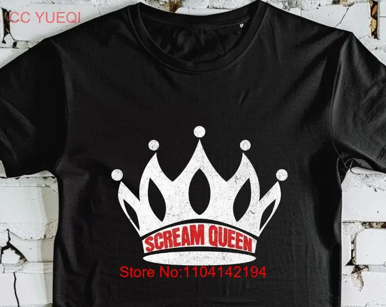 Scream Queen T Shirt movie perfect goth gift gothic for spooky season horror memento mori long or short sleeves