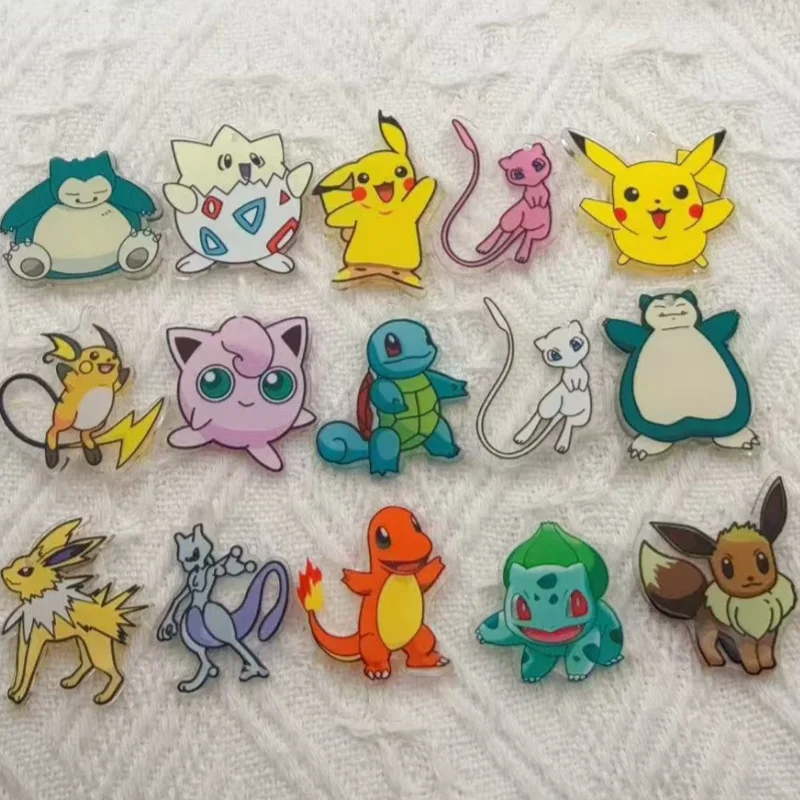 10 Stück Acryl-Cartoon-Anhänger, DIY-Schatzanhänger, Schlüsselanhänger, Schmuckzubehör