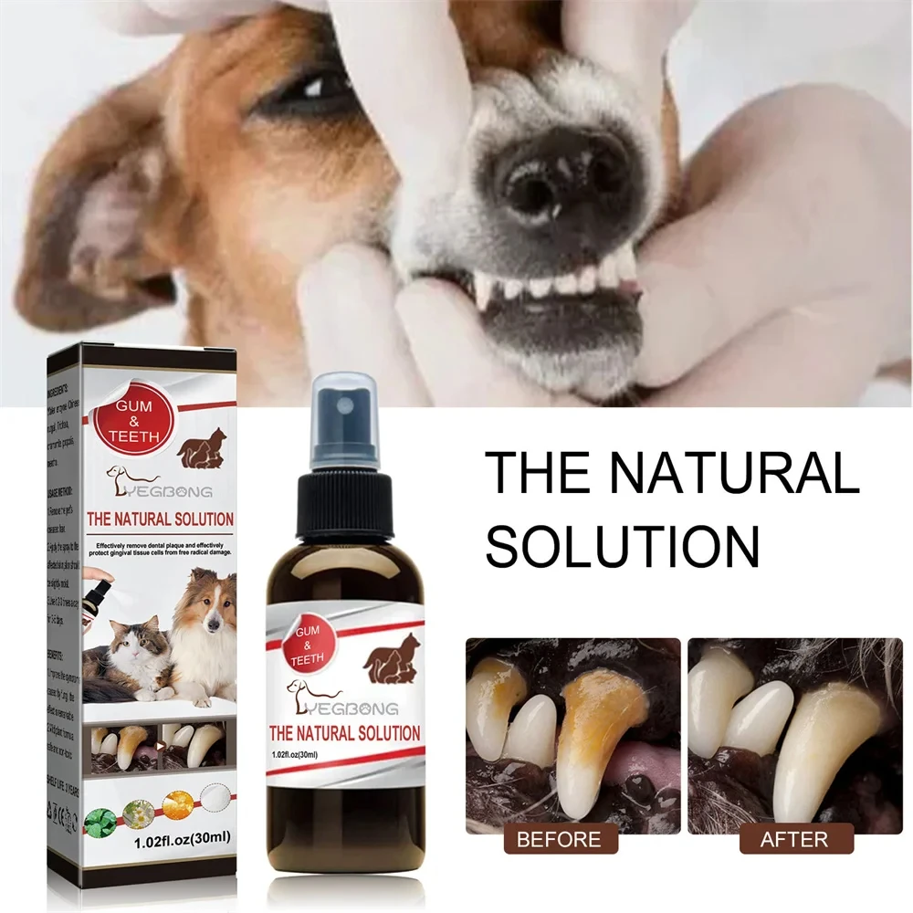 

NEW Pet Tooth Cleaning Spray Dogs Remove Bad Breath Freshener Cats Oral Cleaning Dental Care Deodorization Spray Pet Supplies