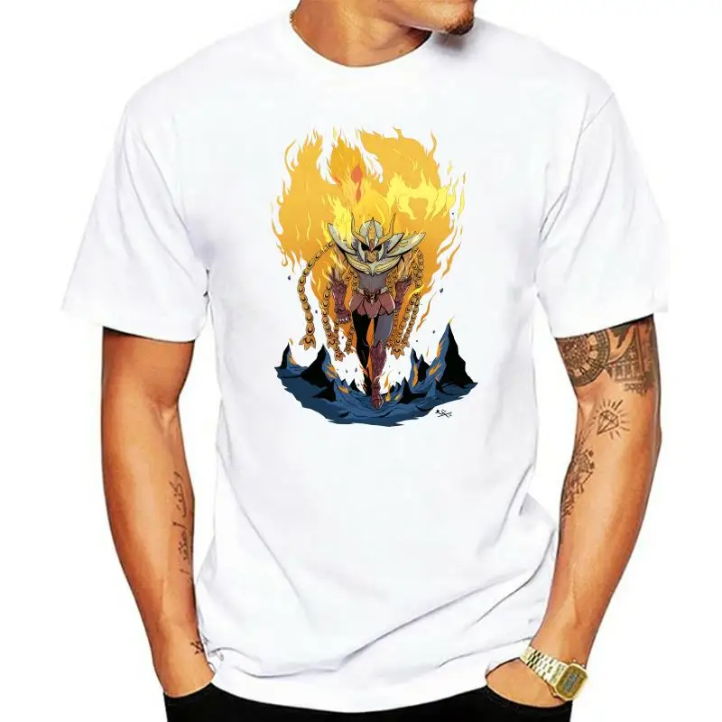 

Ikki Phoenix Saint Seiya Anime Manga T-Shirt Tee Summer Short Sleeves Cotton Fashion Tees Streetwear