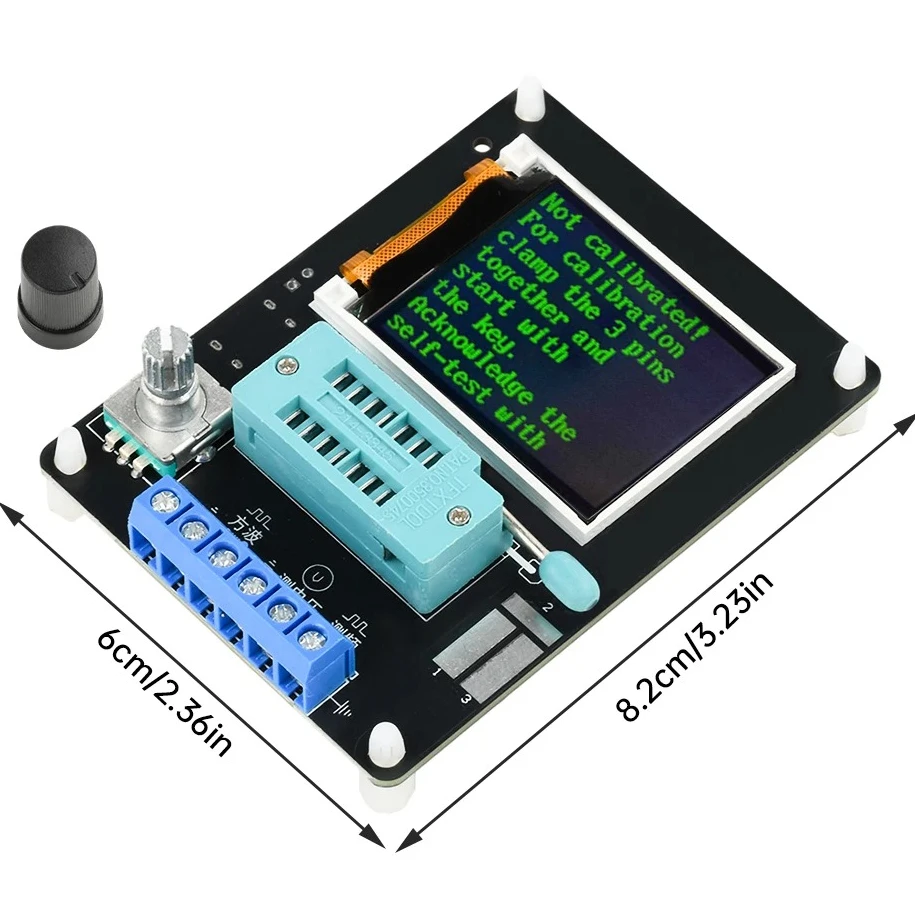 GM328A Транзисторный модуль, диодный тестер, конденсатор, измеритель напряжения ESR, частоты, ШИМ-генератор волн, электронный комплект