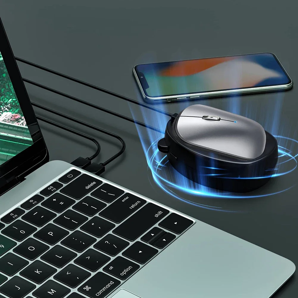 جهاز محاكاة حركة الماوس الأوتوماتيكي غير القابل للاكتشاف مع مفتاح تشغيل/إيقاف لإيقاظ الكمبيوتر والكمبيوتر النشط