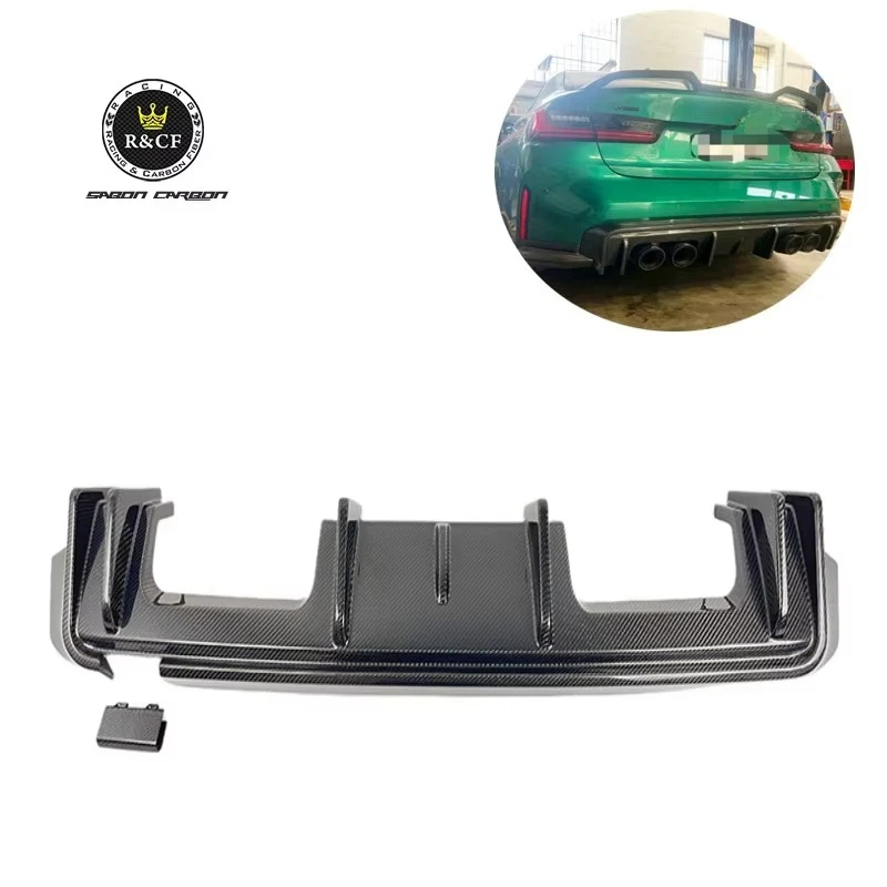 

Для BMW G80 M3 G82 G83 M4 Диффузор из углеродного волокна 3D-стиль Задний бампер Диффузор Спойлер G80 M3 G82 G83 M4