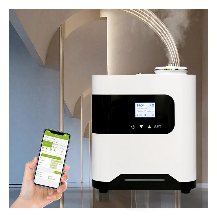 

Popular Hot sell Large Area Hotel Aroma Diffuser HVAC Scent Essential Oil Diffuser Machine 1000ml with APP Control