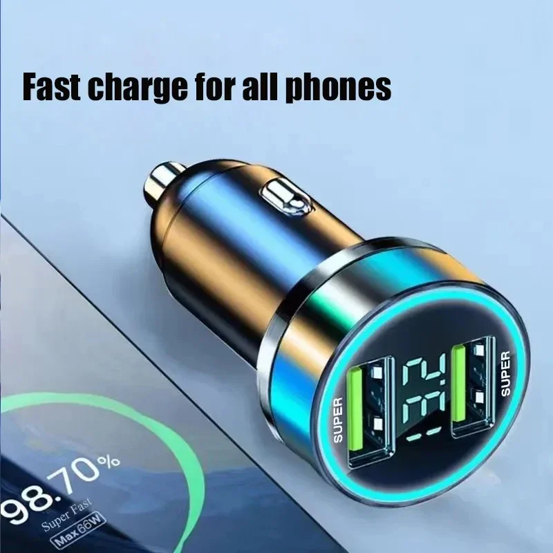 Car Super Charger 240W Dual Port Fast Charging Quick Charge 3.0 USB Car Phone Charger for IPhone Sumsung Huawei