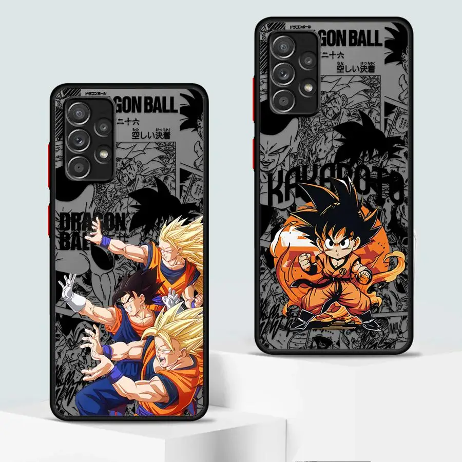 Case for Samsung Galaxy A50 A70 A15 A16 Note 20 Ultra 10+ 9 8 A30 A06 A13 A12 A14 A05 Back Phone Cover Dragon Ball Cartoon