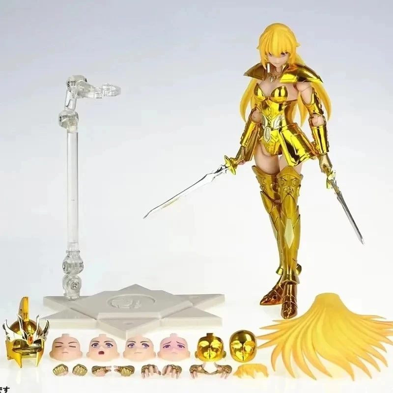 Grandes brinquedos/gt saint seiya mito pano ex virgem verna santo contrato feminino zodíaco cavaleiros do modelo brinquedos em estoque figura de ação