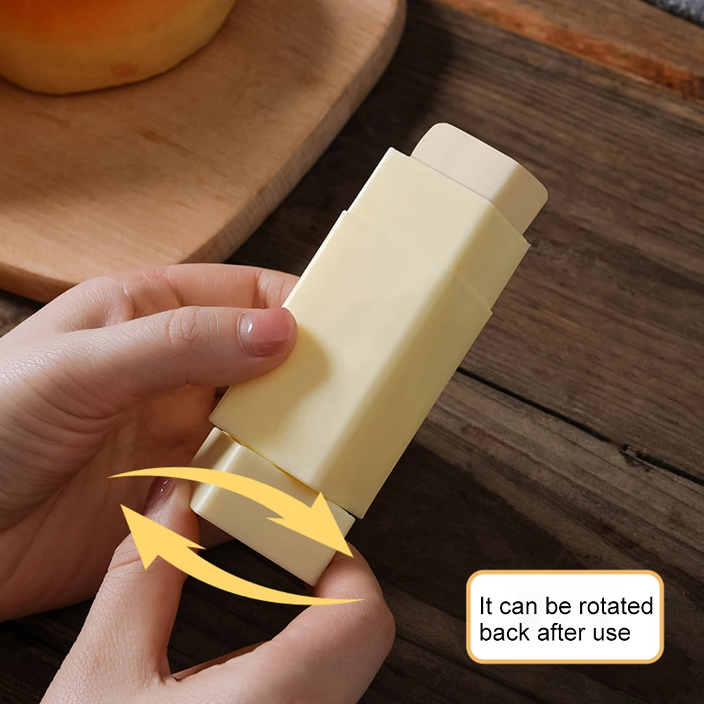 Roller Sticks Butter Dispenser Butter Spreader Holders with Lid Cheese Keeper Case Baking Tools Container