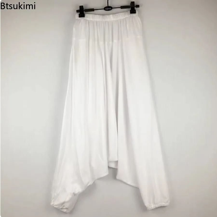 Men Hiphop Harem Pants Crotch Baggy Big Size Boho Gypsy Aladdin Summer Bohemian Nepal Wide Leg Pants Trousers Plus Size M - 5XL