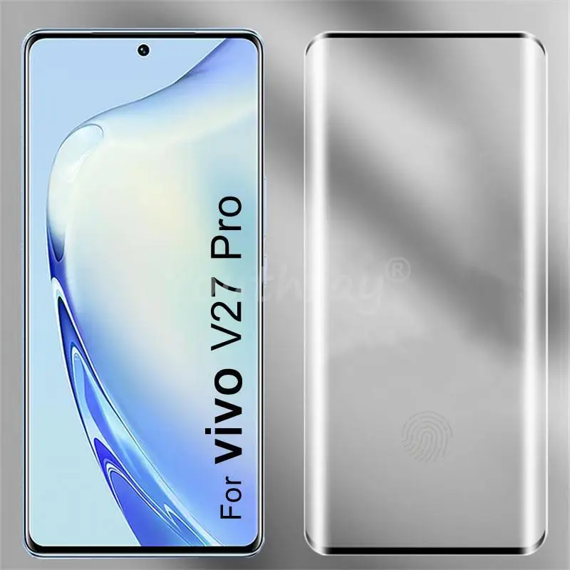 

For vivo V27 Pro Glass 3D Curved Screen Lens Protector Film For vivo V27 Pro Tempered Glass vivo V27 Pro V25 Pro Glass