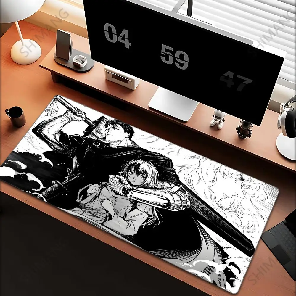

Guts sword in berserk Mouse Mat Berserk Guts Gamer Gaming Mouse Pad Computer Accessories Big Keyboard Laptop Padmouse Speed Desk