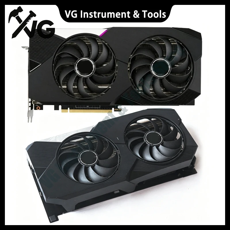 Juego completo de disipadores de calor de repuesto para tarjetas gráficas ASUS DUAL-RTX3060TI 8G y DUAL-RTX3070 8G