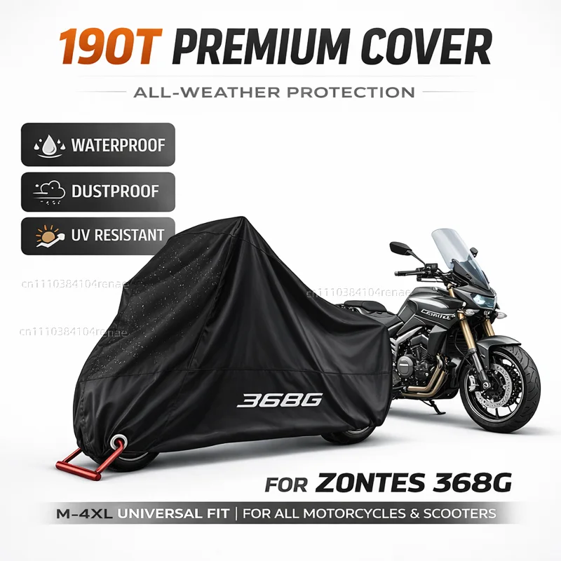 

Чехол для мотоцикла Zontes 368G Adventure 2025 2026 368 G Adv ZT368G 190T, водонепроницаемый, пылезащитный, с защитой от УФ-лучей, всесезонный