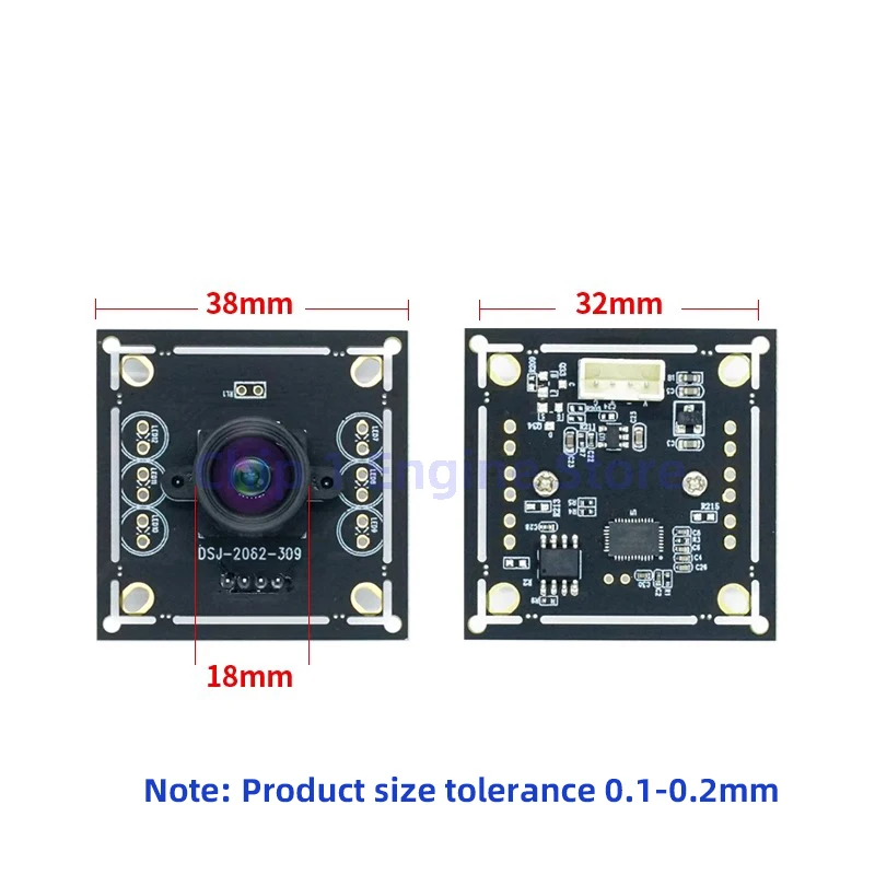 58/75/90/95/110/140/190-degree 720P camera module 1280x720 usb free drive Android wide-angle lens face recognition image acquisi