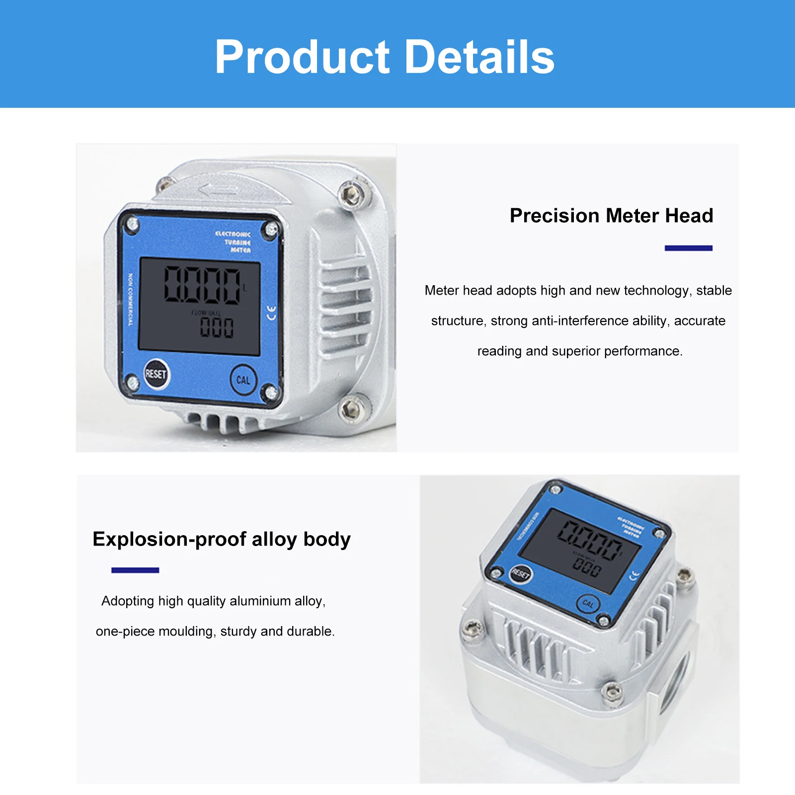 Digital Display Roots Gas Flow Meter Professional Gas Metering Dn15/dn20/dn25 for Natural Gas Oxygen Compressed Air Gas