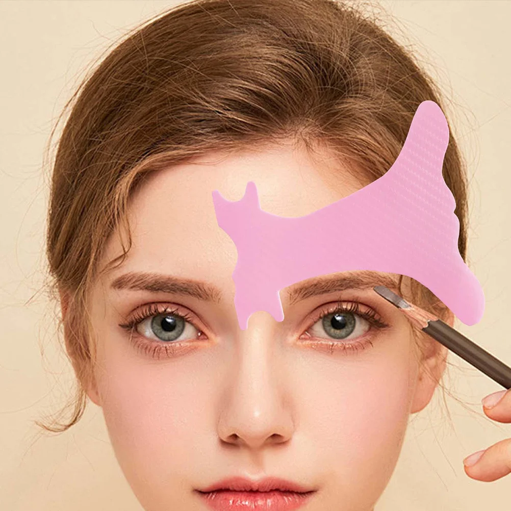 Modello per sopracciglia Stencil Eyeliner multifunzione Ombretto Guida per le donne Facile applicazione Strumento per modellare il trucco in plastica riutilizzabile