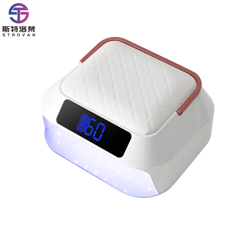 

STLF LZS Professional Manufacturers Rechargeable High Power 218W Electric Wireless Nail Dryer UV LED Pillow Hand Nail Lamp