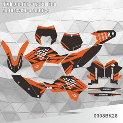 배경 오토바이 그래픽 데칼 스티커, KTM SX SXF 2007 2008 2011 2009 2010 EXC EXCF 125 250 300 450 2008 2009 2010