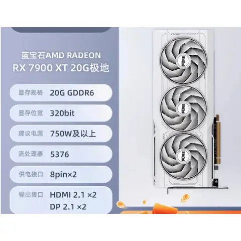 การ์ดจอเกมมิ่ง POWERCOLOR Red Devil RX 7900 XTX 24GB GDDR6 รุ่นลิมิเต็ด GPU Rx 7900Xtx