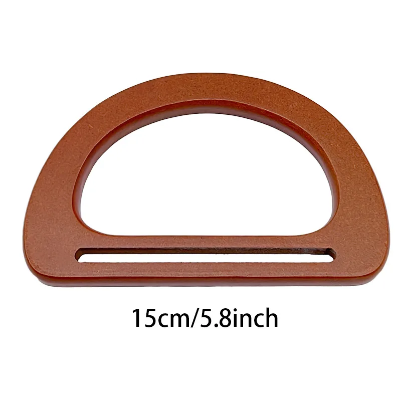 D-shaped handbag handle DIY replacement handbag handle wallet bag strap wooden handbag handle accessories