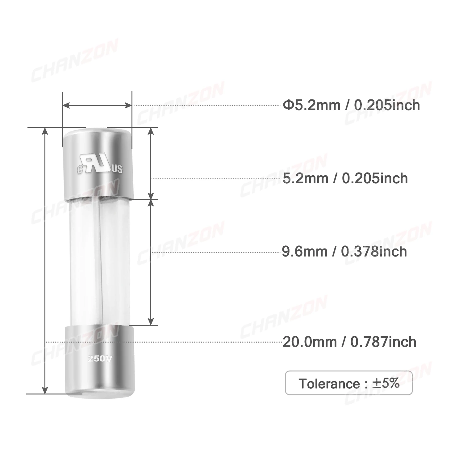 20pcs 5x20 mm Glass Tube Fuse Fast Quick Slow Blow 5X20mm 0.5A 1A 2A 3A 4A 5A 6A 6.3A 8A 10A 12A 15A 250V 125V 12V Cutoff Fusee