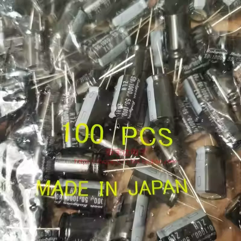 

10-100PCS 50V1000UF 16X25 Ruby ZLH High Frequency Low Resistance 1000UF50V Original Electrolytic Capacitor