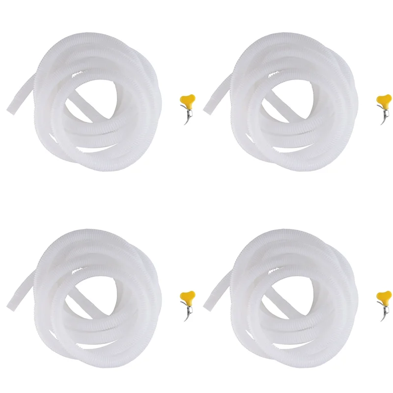 

A03F-4X Сливной шланг осушителя, гибкий сливной шланг длиной 13 футов с режущим резиновым адаптером и соединительным зажимом, замена шланга