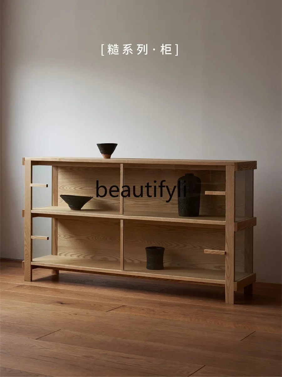 

A26 Super Rough Series · Cabinet, Glass Storage Solid Wood Shelf Storage Household Dust-proof Bookshelf
