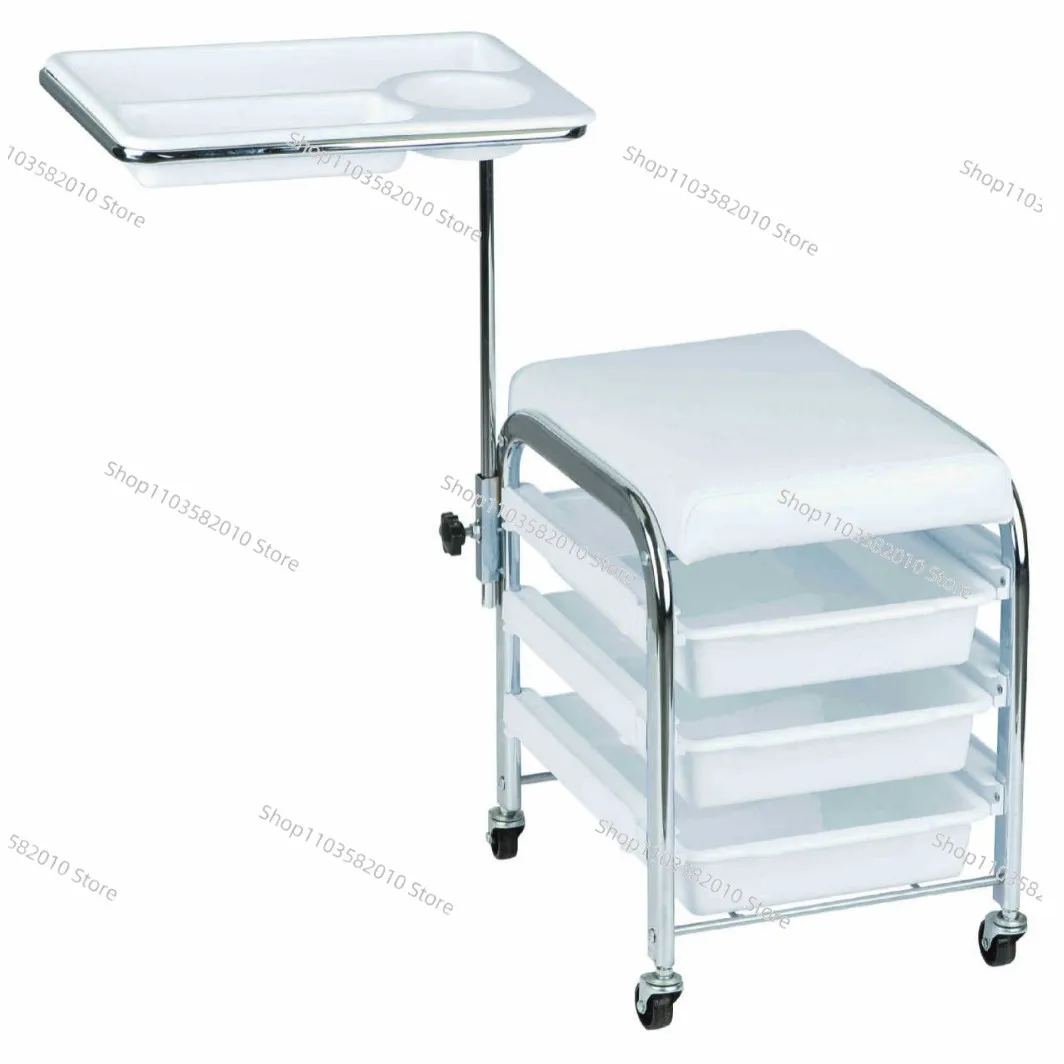 

Removable pedicure stool with drawer seat chair beauty cart manicure manicure tool cart storage rack