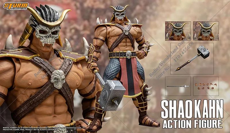 Storm Toys DCMK14 1/12 Scale Collectible Fighting Games Shao Kahn 12Inch Male Solider Action Figure Model Toys for Fans