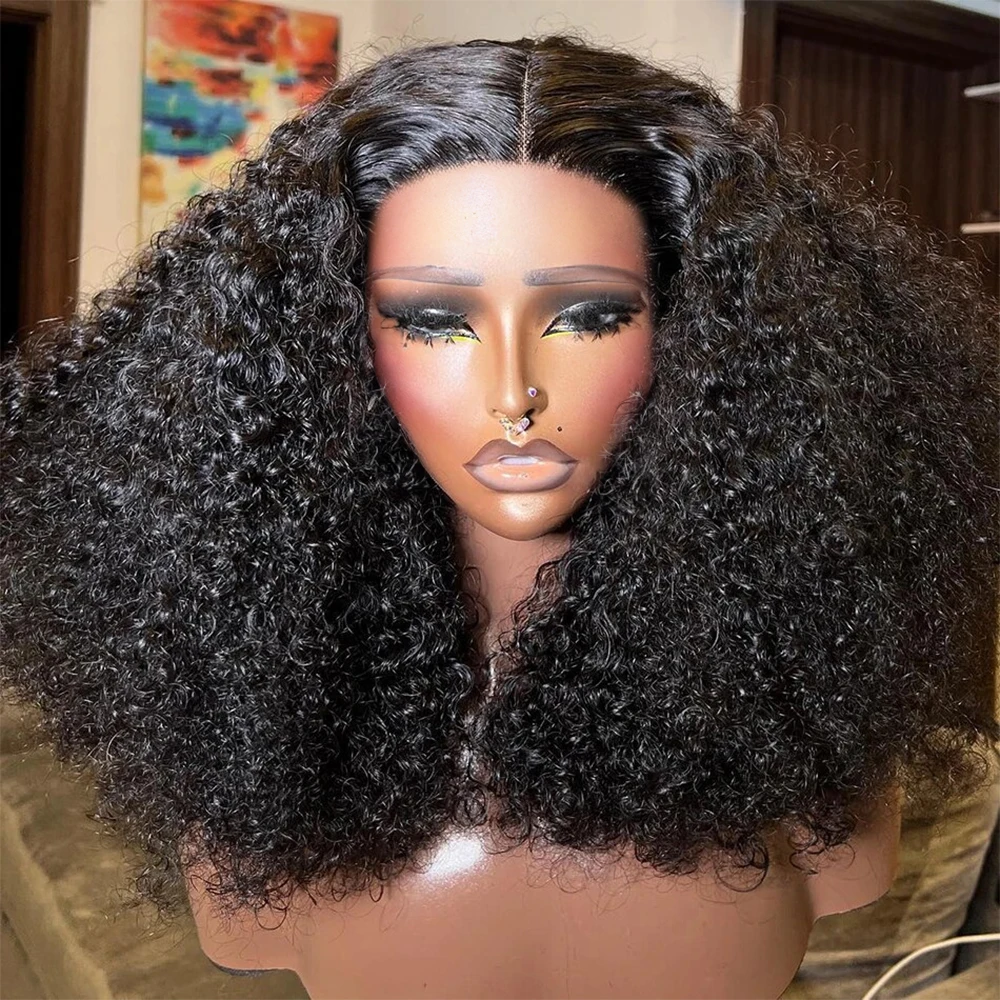 250% Deep Wave Bob Wigs 13x4 Lace Frontal Wig Ready To Go Curly 7x5 Glueless Human Hair Wig Preplucked For Women Pre Cut No Glue