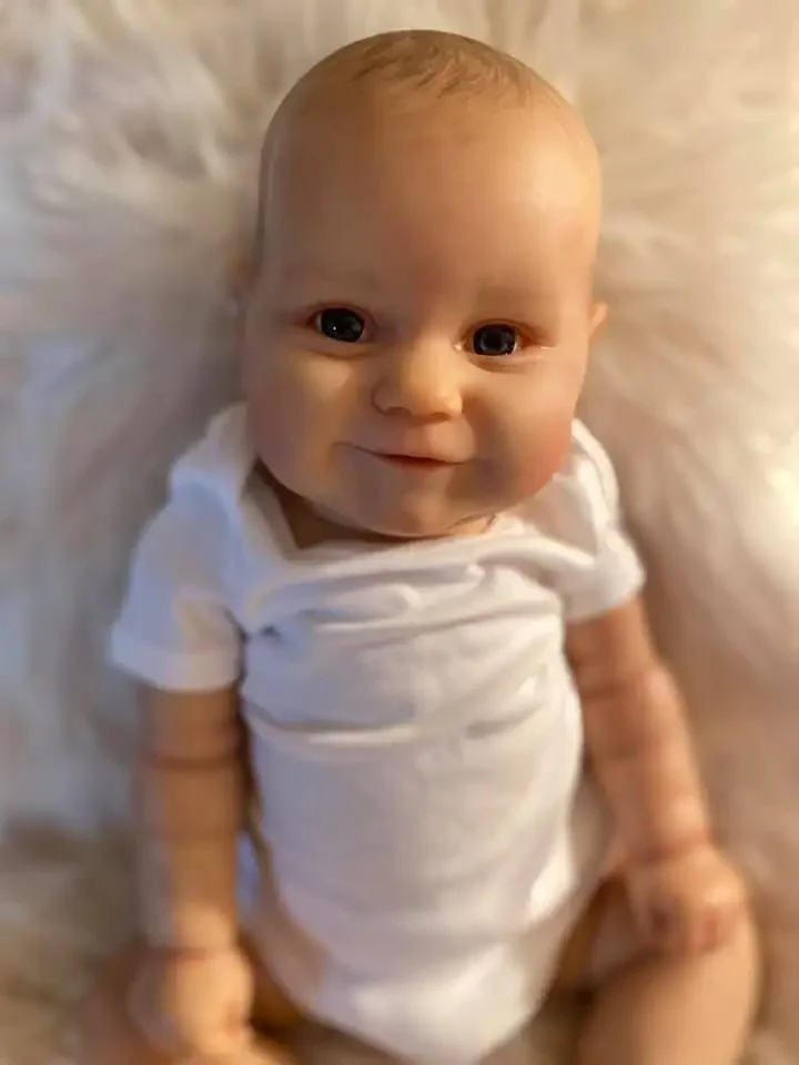 60CM 리본 베이비돌 매디, 손으로 그린 머리카락, 부드러운 촉감, 정교한 페인팅, 3D 피부, 보이는 정맥, 베베 리본