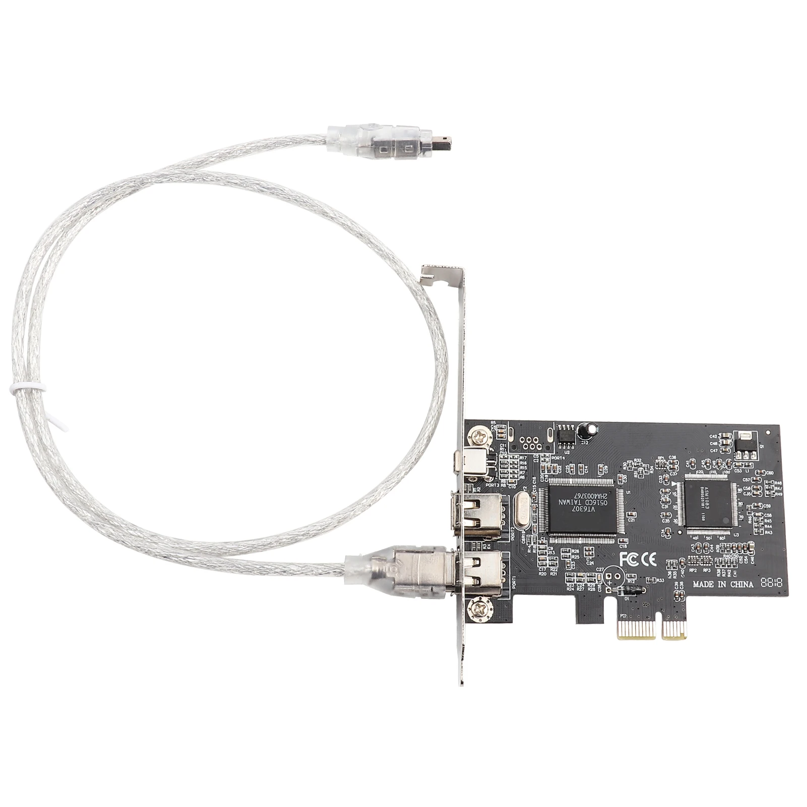 PCI-E PCI Express FireWire 1394a IEEE 1394 Controller Card Stable High Speed Data Transfer with Firewire Cable Pcie Control Card