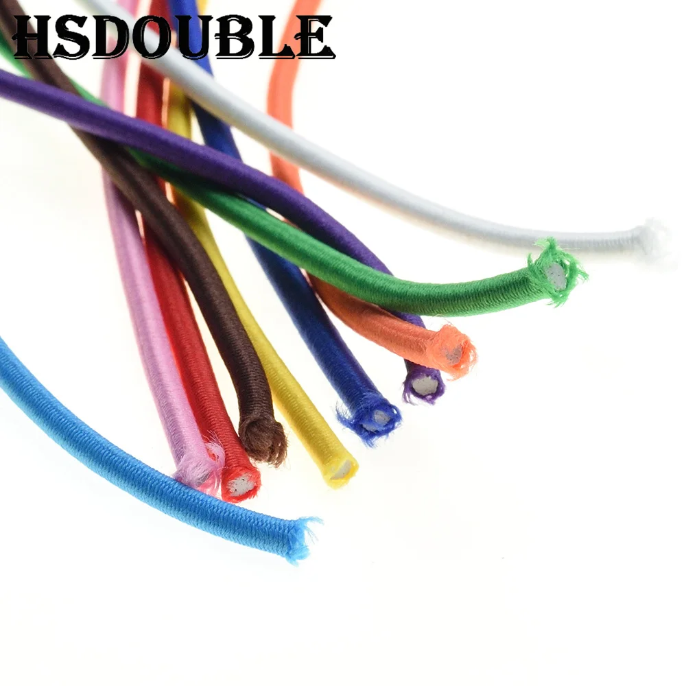 5 Yards/Pack Colorful Diameter 3mm Elastic Rope Bungee Shock Cord Stretch String for DIY Jewelry Making Outdoor Backage