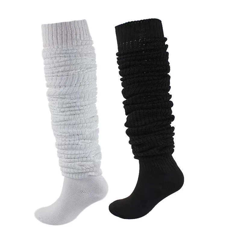 13 colors Japanese Knitted Leg Warmers Solid Color Loose Socks Yoga Sock Lolita Long Magic Bubble Pile Leggings socks Home Socks