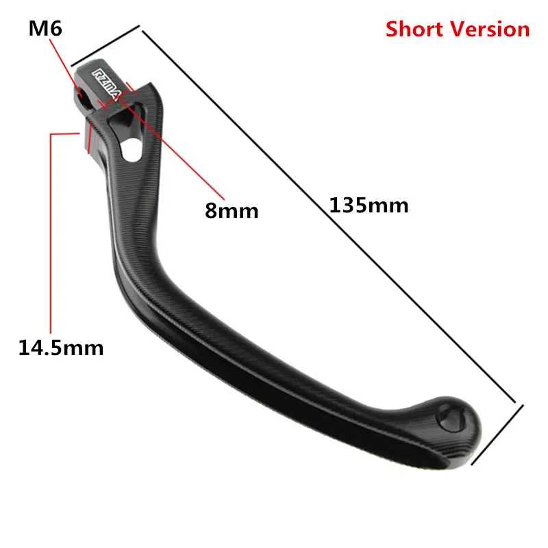 Universal CNC 3D Textured Foldable Linear Feel Motorcycle Brake Lever Handle For RCS Direct Push Hydraulic Brake Master Cylinder