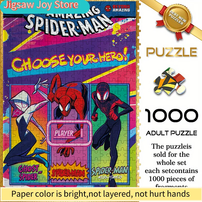 

Бесшовные пазлы на тему Marvel Z11.1-100 с персонажами Spider-Man Multiverse и возможностью выбора узоров для игры в режиме разделенного экрана.