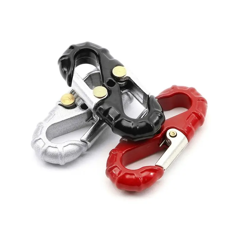FBIL-3PCS RC Car Metal Winch S Type Hook Decoration For Axial SCX10 90046 CC01 TRX4 MST Redcat 1/10 RC Rock Crawler
