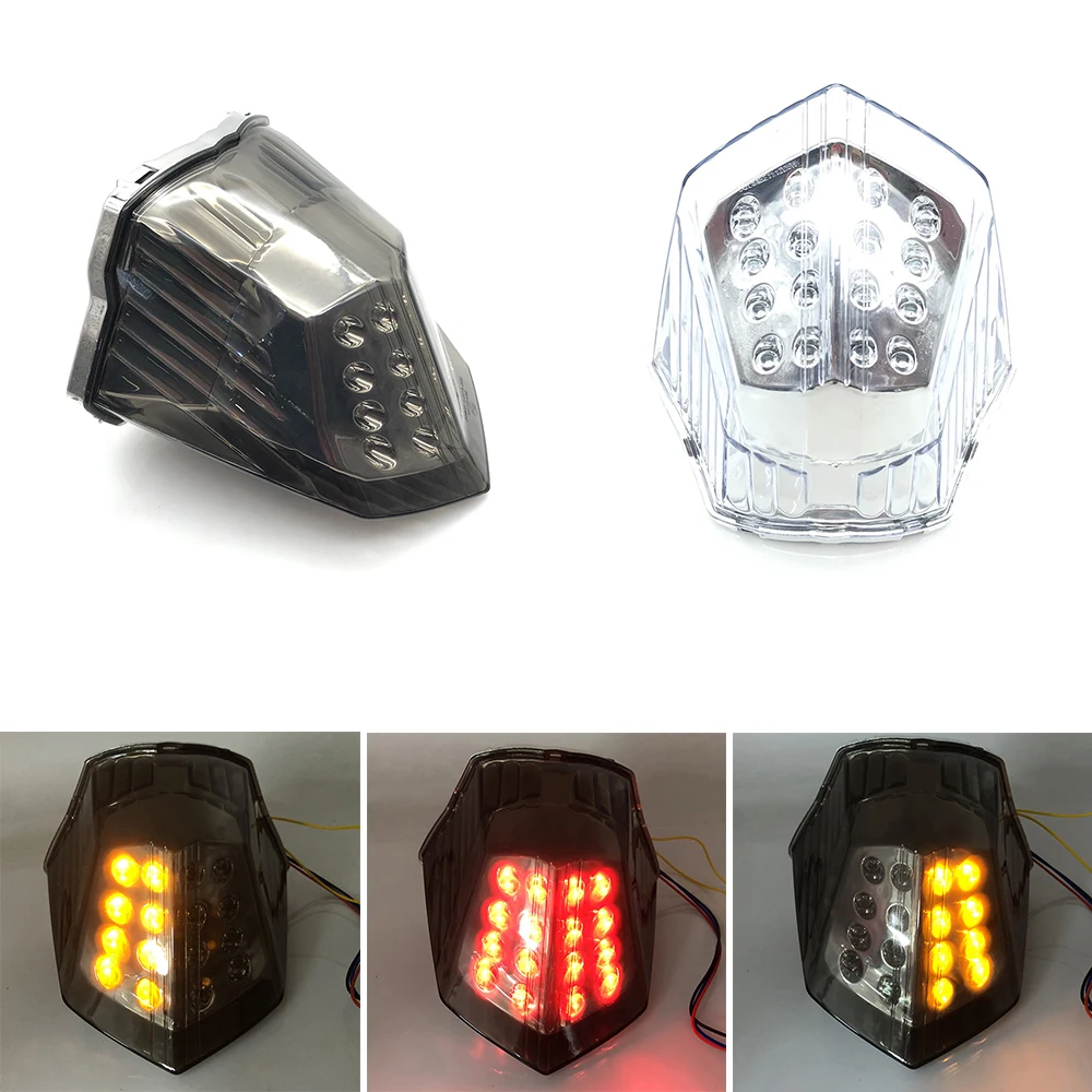 For YAMAHA FZ6R FZ6 XJ6 XJ-6 F N S Diversion 2009-2017 Motorcycle LED Taillight Brake Light Rear Warning Lamp Turn Signal Light