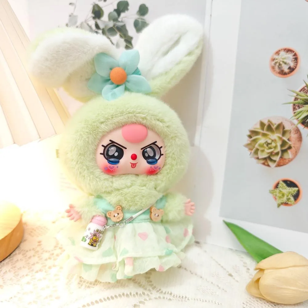 For Baby three V3 Macaron bunny clothes doll clothes cute skirt suspender skirt replacement Dolls Accessories no doll