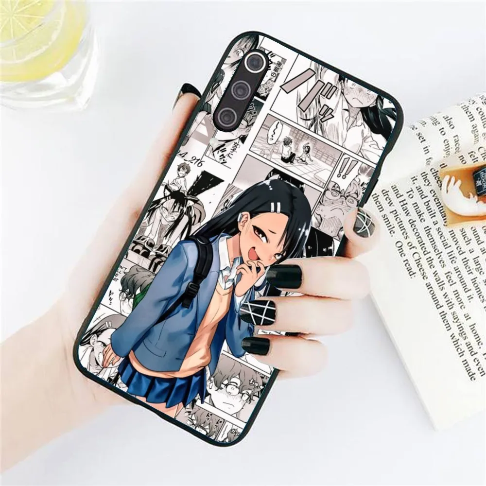 Anime Hayase Nagatoro Cell Phone Case for Xiaomi Redmi Note 12 11 10 9T 8 7 Pro 9 9A 9C 8 Black Soft Phone Cover Funda