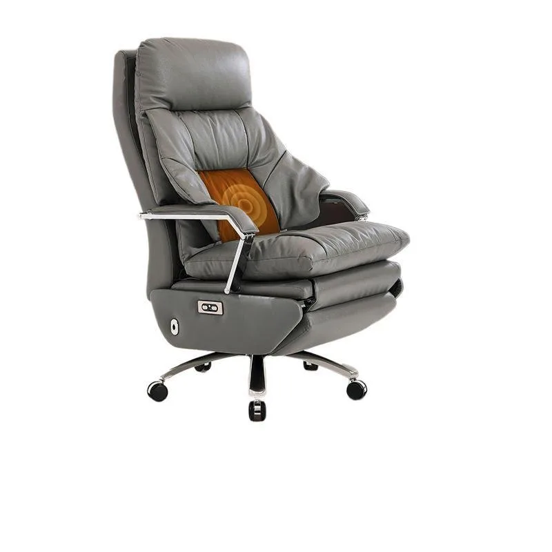 Office Chair Leather Computer Office Home Office Massage Comfortable Electric Sedentary Boss First
