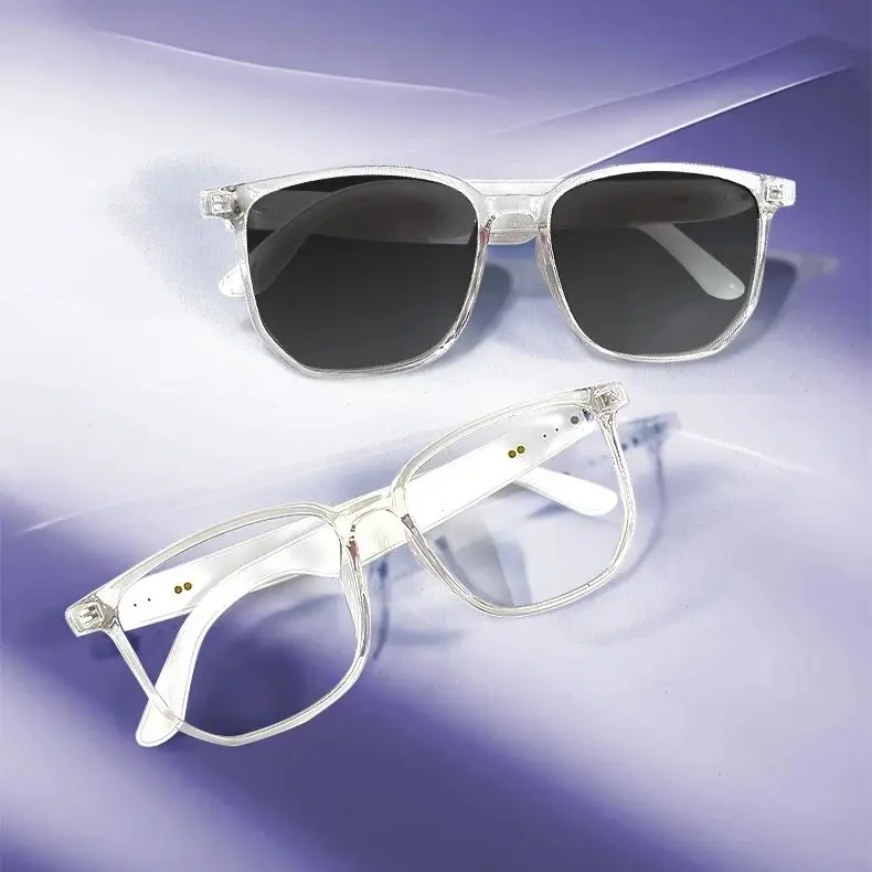 GS03 Smart Glasses for Men BT Sunglasses Earphone Outdoor Sports UV400 Polarized Anti Blue Light Lens IPX5 Intelligent Glass