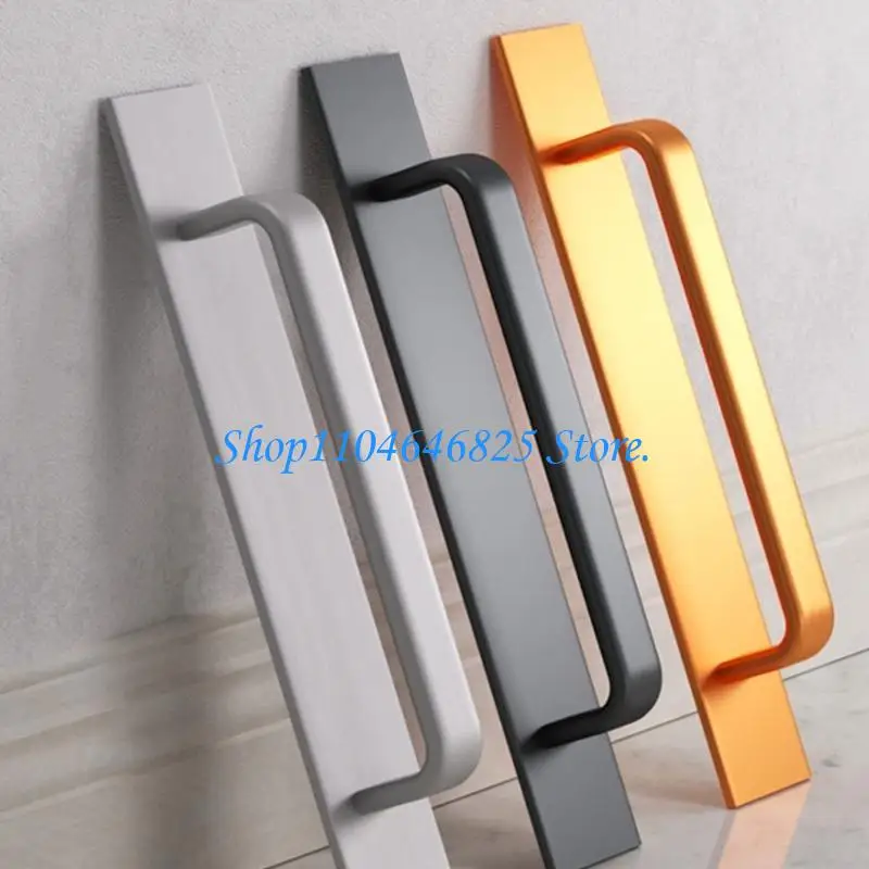

2 Pack Multipurpose Barn Door Handles Hole Center Aluminum Alloy Gate Handle for Bathroom Wardrobe Closet Daily Use