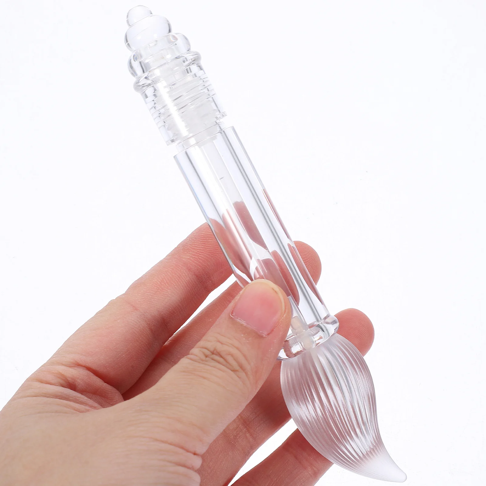 

6pcs Diy Lip Gloss Container Empty Clear ABS Containers Bulk Holder DIY Plastic Lip Gloss Tubes Empty Tubes For Women