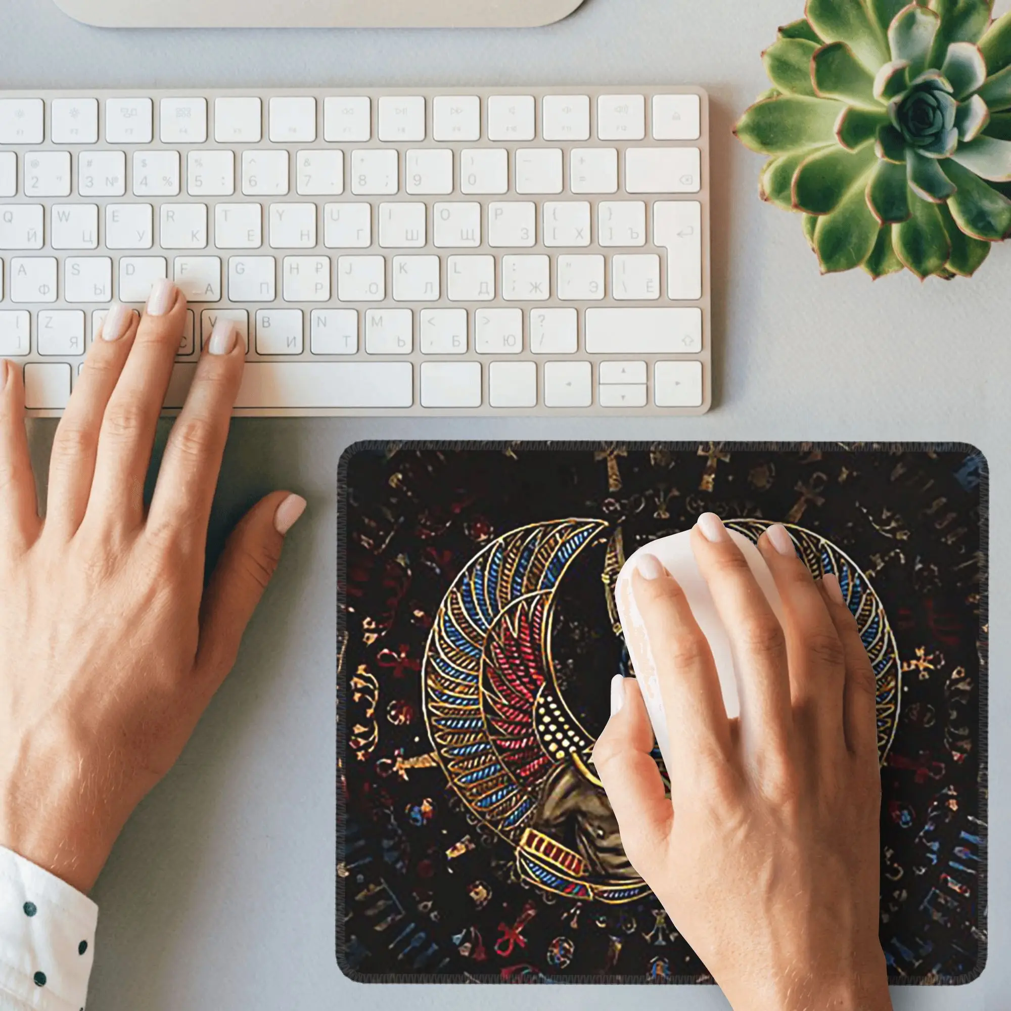 أنوبيس الإله المصري ماوس الوسادة الكمبيوتر لوحة المفاتيح ماوس حصيرة ألعاب الكمبيوتر المحمول حصيرة مكتب الملحقات الجدول الحصير