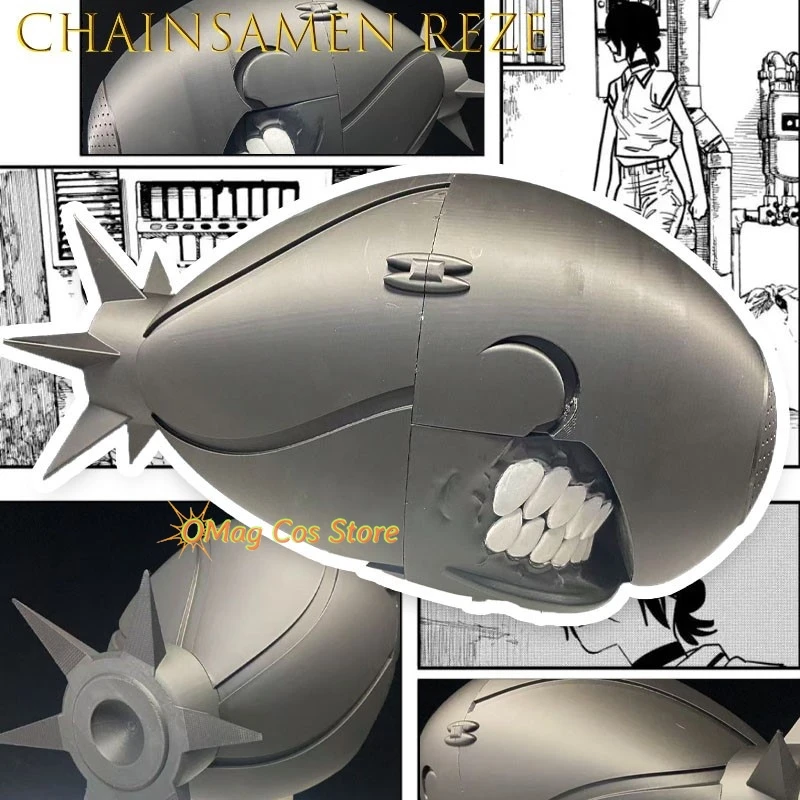 Halloween Adults ChainsMen Reze Bommb Demon Cosplay Headpiece Anime Festival Party Wear Dark Fantasy Style 2026 Carnival disfraz