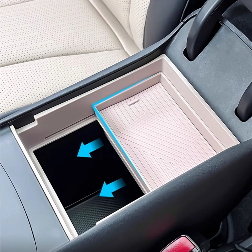 ل BYD دولفين الذكية القيادة الطبعة 2025 مسند الذراع صندوق طبقة مزدوجة صندوق تخزين تعديل السيارة صندوق تخزين منزلق